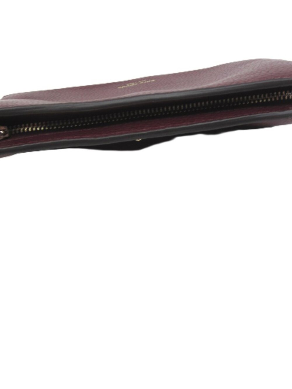 Like New Kate Spade New York Polly Medium Leather Wristlet Merlot Burgundy - Picture 4 of 10